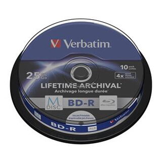 VERBATIM Blu-ray BD-R 25GB 4x potlač. 10ks balenie