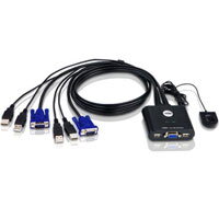 ATEN CS22U-A7 KVM prepínač pre 2PC/VGA/USB ATEN CS22U-A7 KVM prepínač pre 2PC/VGA/USB