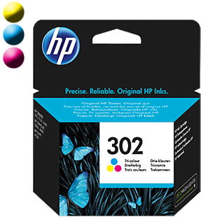 HP Cartridge HP 302 Tri-co Cyan/Magenta/Yellow HP Cartridge HP 302 Tri-co Cyan/Magenta/Yellow
