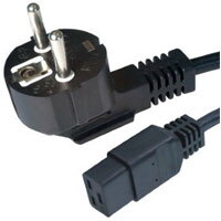 KABEL SIETOVY 230V cierny C19 2m PC-186-C19 KABEL SIETOVY 230V cierny C19 2m PC-186-C19