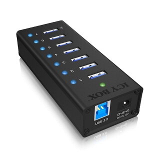 RAIDSONIC ICY BOX - USB 3.0 HUB 12V 3A 7portov RAIDSONIC ICY BOX - USB 3.0 HUB 12V 3A 7portov