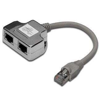 ROZDVOJKA UTP RJ45, 2xF-1xM 2 porty - smd2 ROZDVOJKA UTP RJ45, 2xF-1xM 2 porty - smd2