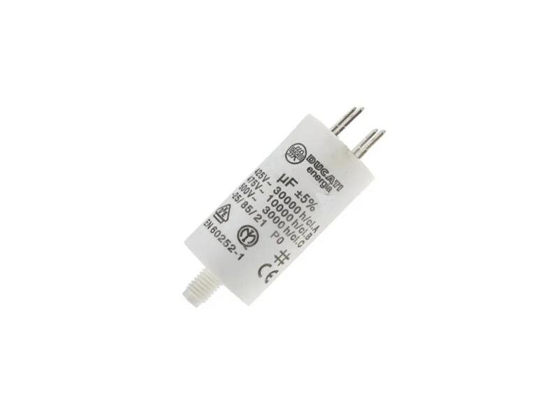 Kondenzátor rozbehový PPM 475V 18uF DUCATI ENERGIA dvojitý faston 6,3