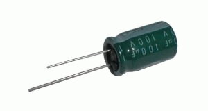 Kondenzátor elektrolytický 100M/100V 13x22-5 rad.C * Kondenzátor elektrolytický 100M/100V 13x22-5 rad.C *