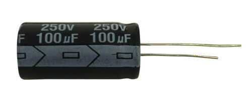 Kondenzátor elektrolytický 100M/250V 16x30-7.5  105*C  rad.C