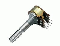 Potenciometr 250K/N stereo 6/30mm Potenciometr 250K/N stereo 6/30mm