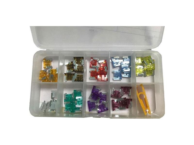 Poistka auto sada mini nízkoprofilových 11x9mm 5-40A, 45ks Poistka auto sada mini nízkoprofilových 11x9mm 5-40A, 45ks