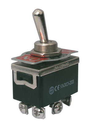 Přepínač páčkový 3pol./6pin ON-OFF-ON 250V/10A šroub. Přepínač páčkový 3pol./6pin ON-OFF-ON 250V/10A šroub.