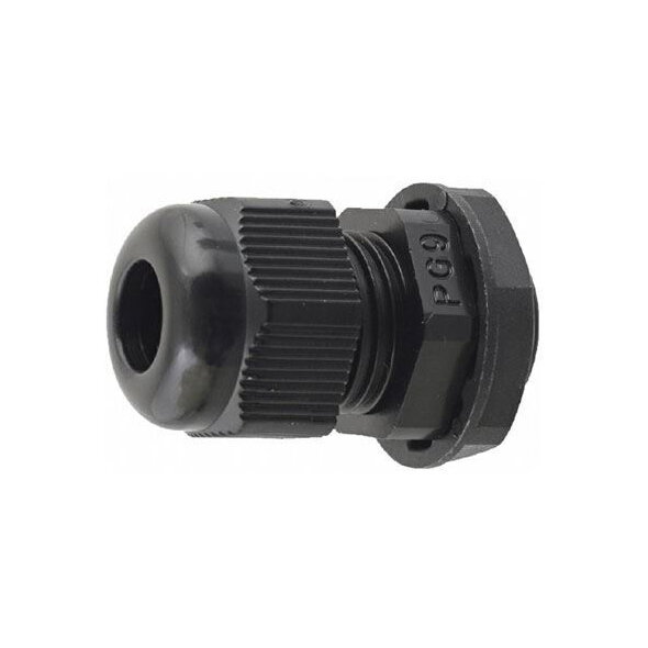 Káblová priechodka PG-9 pre kábel 4-8mm čierna Káblová priechodka PG-9 pre kábel 4-8mm čierna