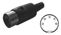 Konektor DIN 5kolík kabel Konektor DIN 5kolík kabel