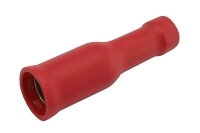 Zdířka kruhová 4mm, vodič 0.5-1.5mm červená Zdířka kruhová 4mm, vodič 0.5-1.5mm červená