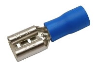Zdířka faston 6.3mm ,vodič 1.5-2.5mm modrá Zdířka faston 6.3mm ,vodič 1.5-2.5mm modrá