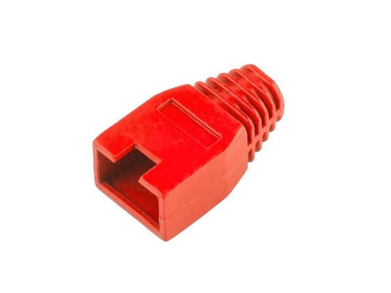 Kryt gumový pre konektor RJ45, červený Kryt gumový pre konektor RJ45, červený