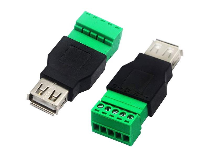 Zdierka USB-A so svorkovnicou Zdierka USB-A so svorkovnicou