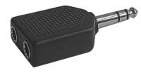 Redukce Jack 6.3 stereo/ 2x6.3 stereo zdířka Redukce Jack 6.3 stereo/ 2x6.3 stereo zdířka