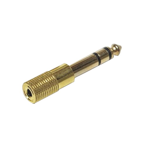 Redukce Jack 6.3 stereo/ 3.5 stereo zdířka zlatá Redukce Jack 6.3 stereo/ 3.5 stereo zdířka zlatá