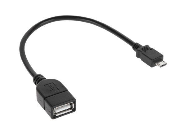 Redukce USB zdířka A - micro USB konektor 20cm Redukce USB zdířka A - micro USB konektor 20cm