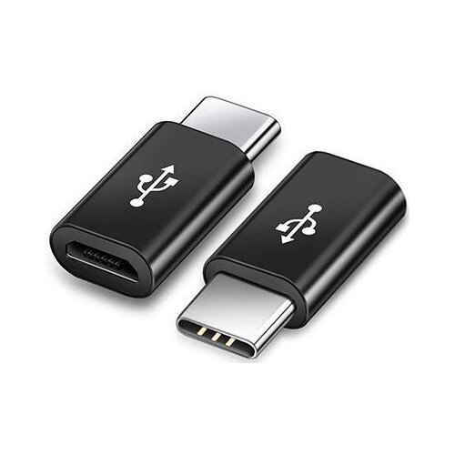 Redukcia USB micro - USB C, čierna Redukcia USB micro - USB C, čierna