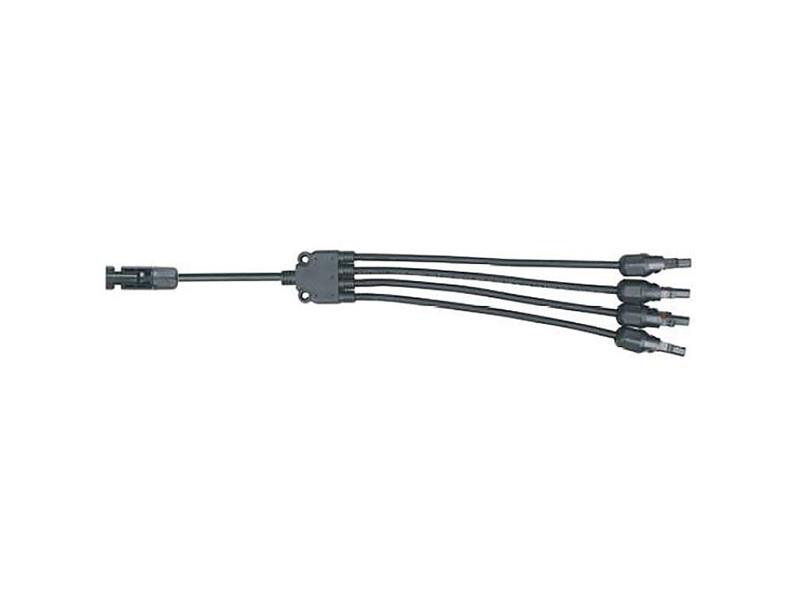 Kábel TIPA MC4 rozbočenie 1x konektor/ 4x zdierka 30cm Kábel TIPA MC4 rozbočenie 1x konektor/ 4x zdierka 30cm