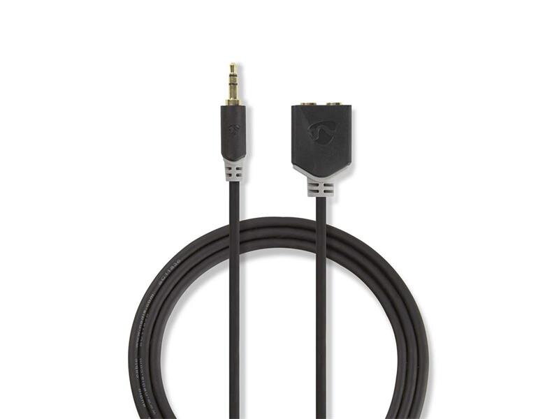 Kábel NEDIS JACK 3.5 konektor/JACK 3.5 konektor 0.2m Kábel NEDIS JACK 3.5 konektor/JACK 3.5 konektor 0.2m