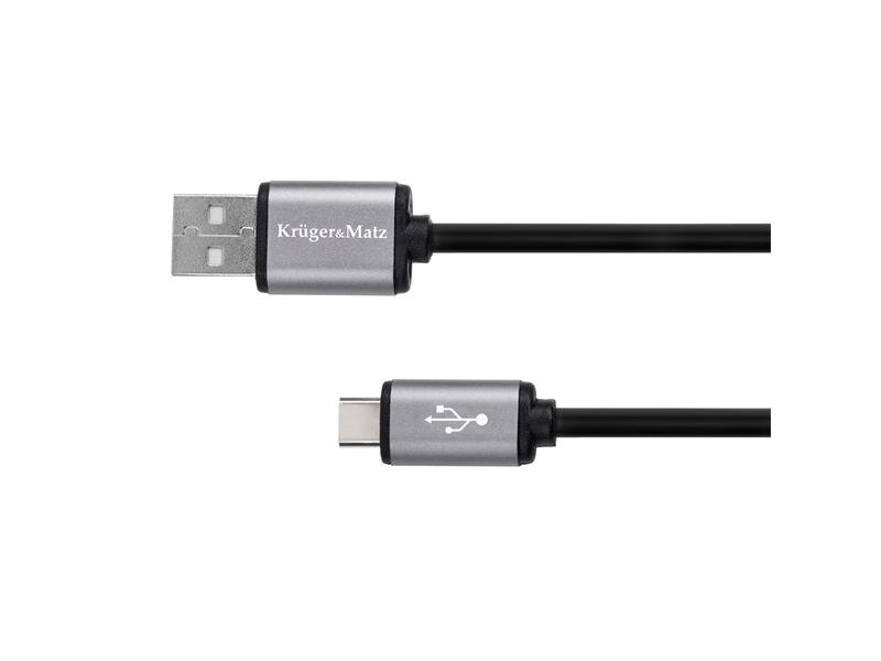 Kábel KRUGER & MATZ KM1239 Basic USB - USB C 1m Kábel KRUGER & MATZ KM1239 Basic USB - USB C 1m