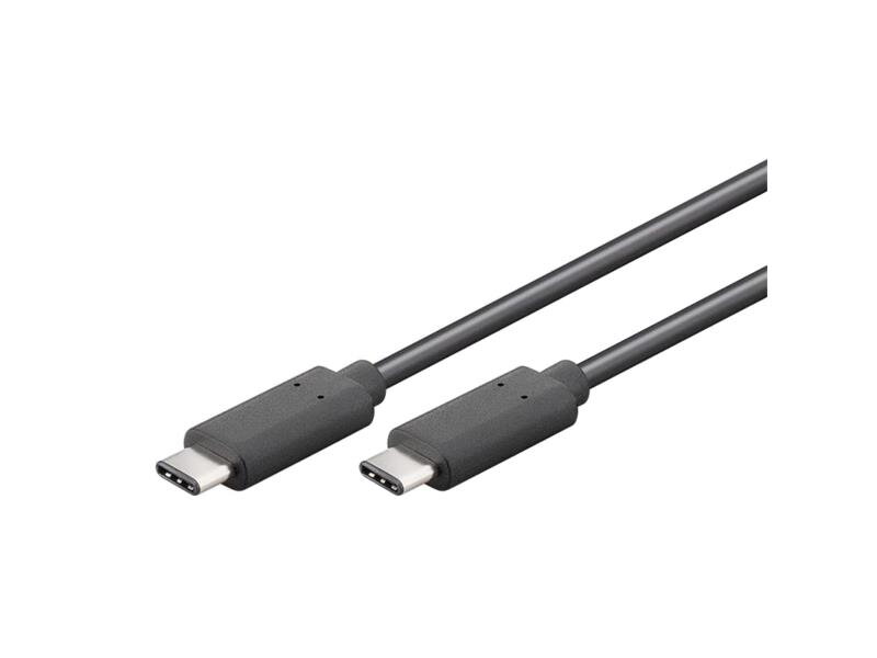 Kábel USB 3.1 A/USB C konektor 1m čierny