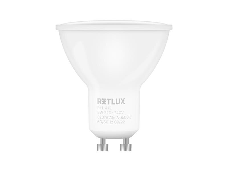 Žiarovka LED GU10 9W biela prírodná RETLUX RLL 419 Žiarovka LED GU10 9W biela prírodná RETLUX RLL 419
