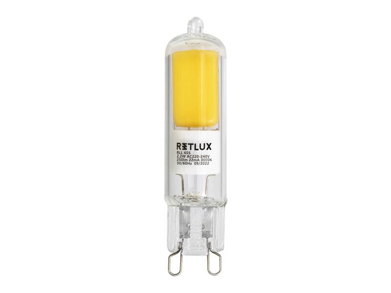 Žiarovka LED G9 2,2W biela teplá RETLUX RLL 455 Žiarovka LED G9 2,2W biela teplá RETLUX RLL 455