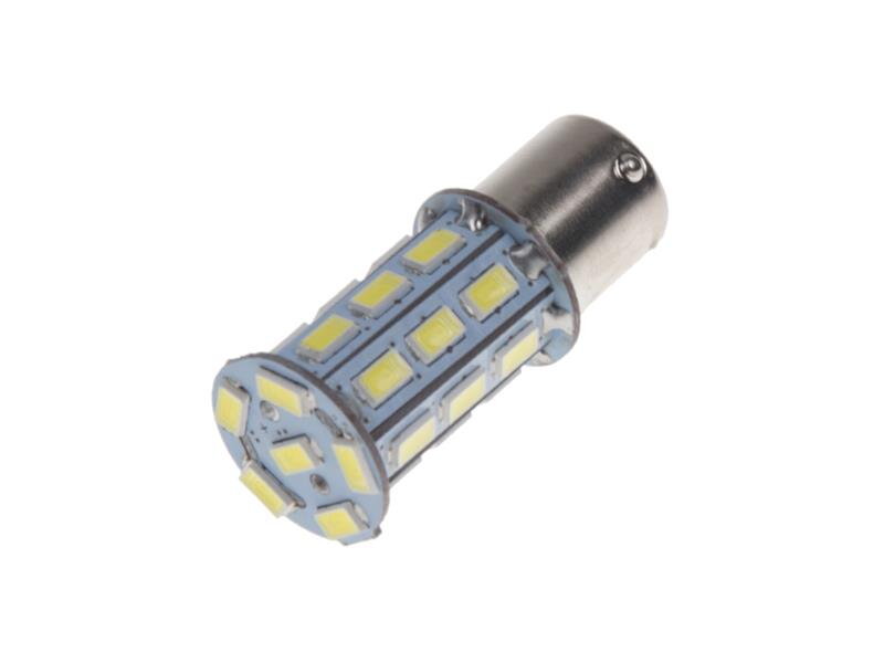 LED žárovka 12V s paticí BAU15s bílá, 27LED/3SMD 95123
