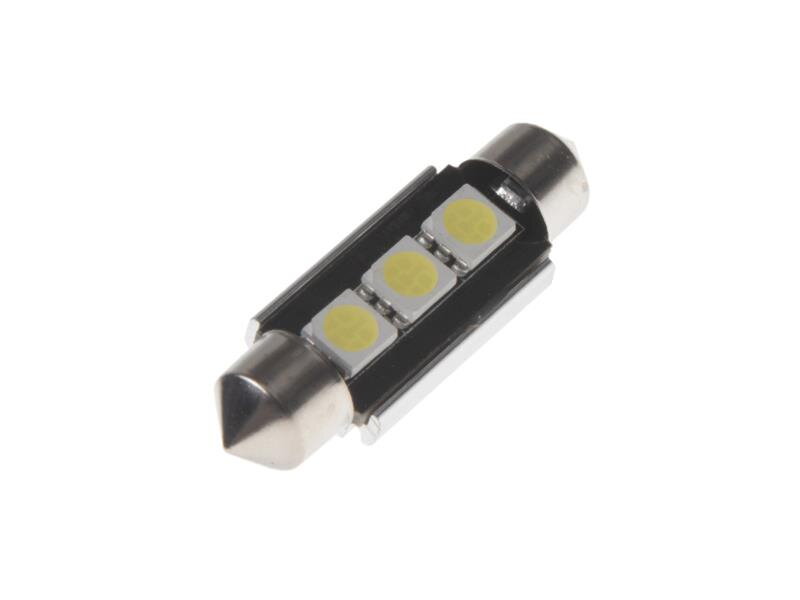 LED žárovka 12V, sufit (39mm) bílá, 3LED/3SMD