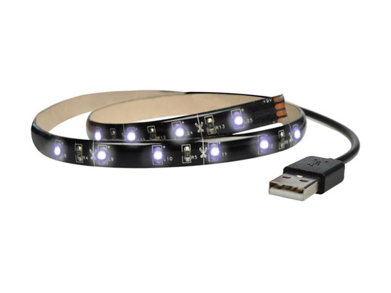 LED pásek pro TV, 100cm, USB, vypínač, studená bílá WM501 SOLIGHT LED pásek pro TV, 100cm, USB, vypínač, studená bílá WM501 SOLIGHT