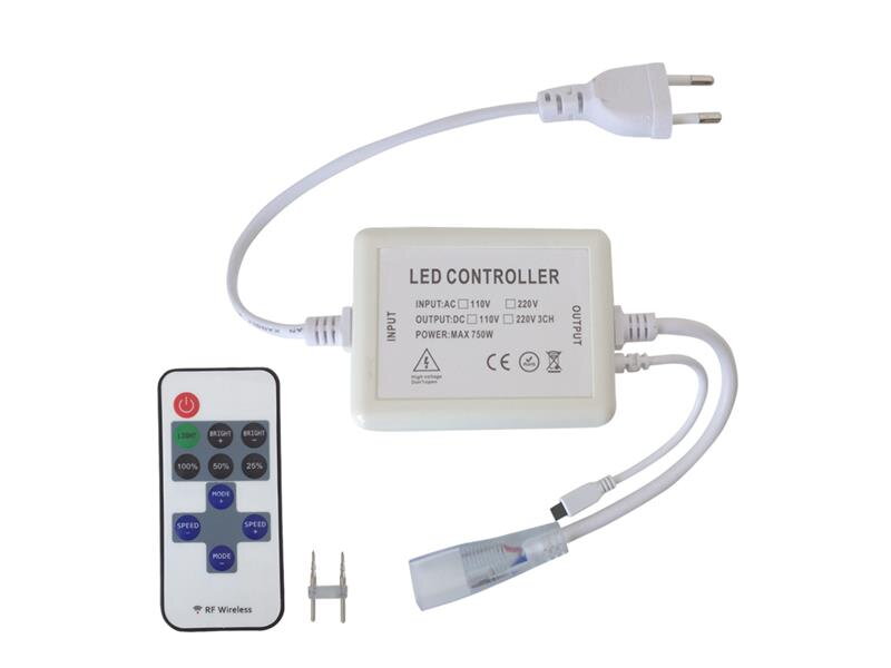 TIPA LED kontroler pro LED pásky 230V s čipem 5050 + dálkové ovládání