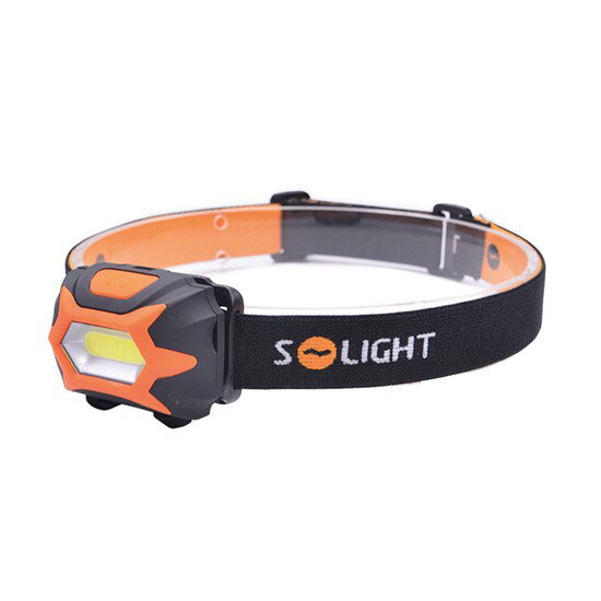 Svítilna SOLIGHT čelovka LED 3W COB, 140lm, 3x AAA, WH25