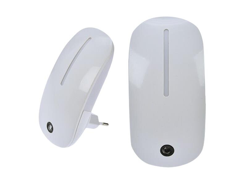 Noční LED světélko se světelným senzorem, 1W, plug-in, bílé SOLIGHT WL901 Noční LED světélko se světelným senzorem, 1W, plug-in, bílé SOLIGHT WL901