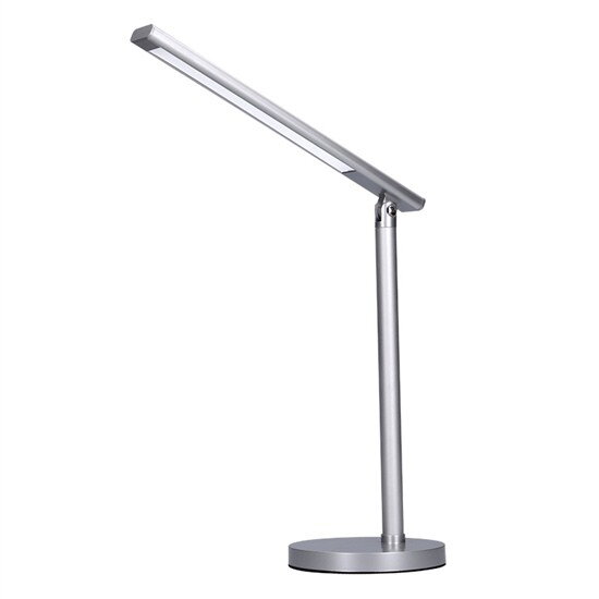 Stolní lampička LED stmívatelná, 7W, stmívatelná, změna chromatičnosti, stříbrná barva WO53-S Stolní lampička LED stmívatelná, 7W, stmívatelná, změna chromatičnosti, stříbrná barva WO53-S