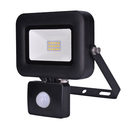 LED reflektor SOLIGHT PRO se senzorem, 10W, 850lm, 5000K, IP44, WM-10WS-L LED reflektor SOLIGHT PRO se senzorem, 10W, 850lm, 5000K, IP44, WM-10WS-L