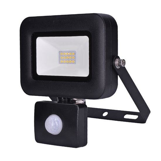 LED reflektor SOLIGHT PRO se senzorem, 10W, 850lm, 5000K, IP44, WM-10WS-L