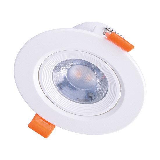 LED podhľadové svetlo bodové, 9W, 720L, 4000K, okrúhle, 38 °, biele WD215