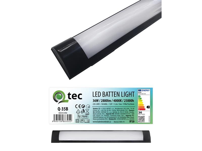 Svietidlo pod linku QTEC Q-35B 36W LED BATTEN LIGHT Svietidlo pod linku QTEC Q-35B 36W LED BATTEN LIGHT