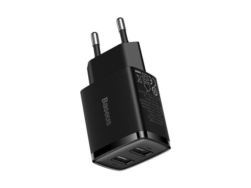 Adaptér USB BASESUS Compact Black 2xUSB Adaptér USB BASESUS Compact Black 2xUSB