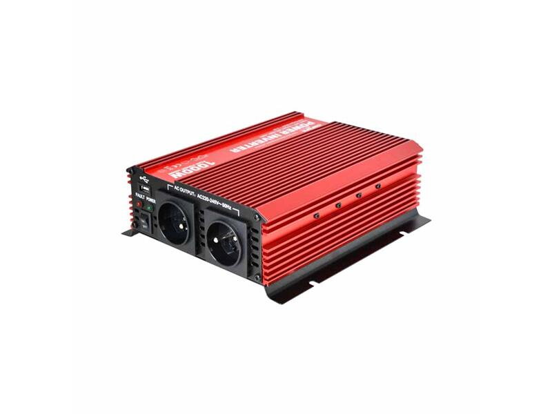 Měnič 24V/230V+USB 1000W,modifikovaná sinus,CARSPA (servisné balenie)