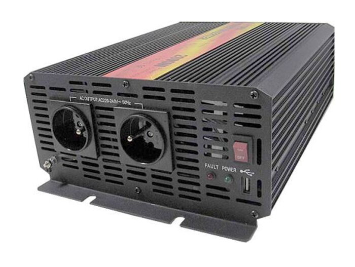 Menič napätia 24V/230V 2000W CZ CARSPA Menič napätia 24V/230V 2000W CZ CARSPA