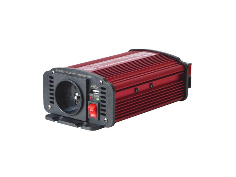 Menič napätia 12V/230V  300W CZ + USB  Geti GPI 312