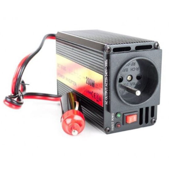 Menič napätia CARSPA CAR 201 12V/230V 200W USB Menič napätia CARSPA CAR 201 12V/230V 200W USB