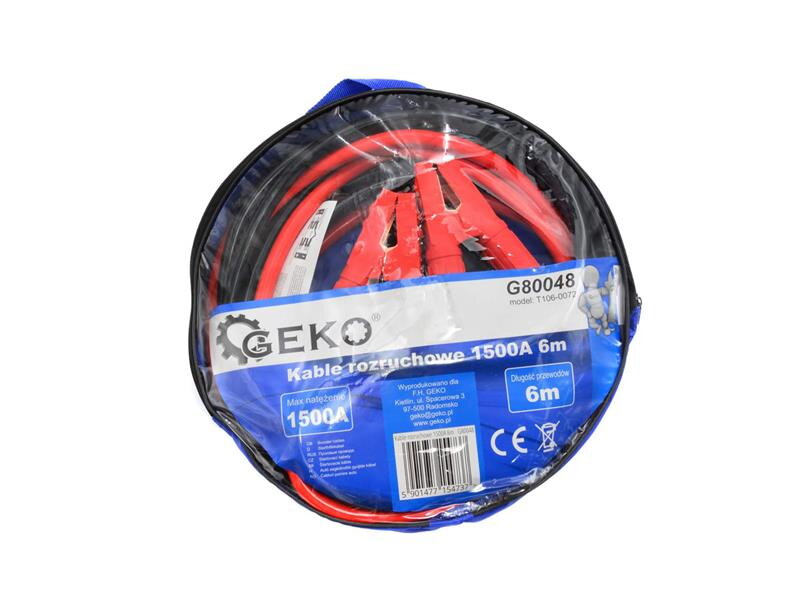Káble štartovacie 1500A 6m GEKO G80048 Káble štartovacie 1500A 6m GEKO G80048