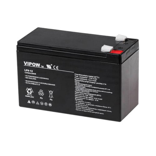 Baterie olověná 12V/ 9Ah VIPOW bezúdržbový akumulátor Baterie olověná 12V/ 9Ah VIPOW bezúdržbový akumulátor