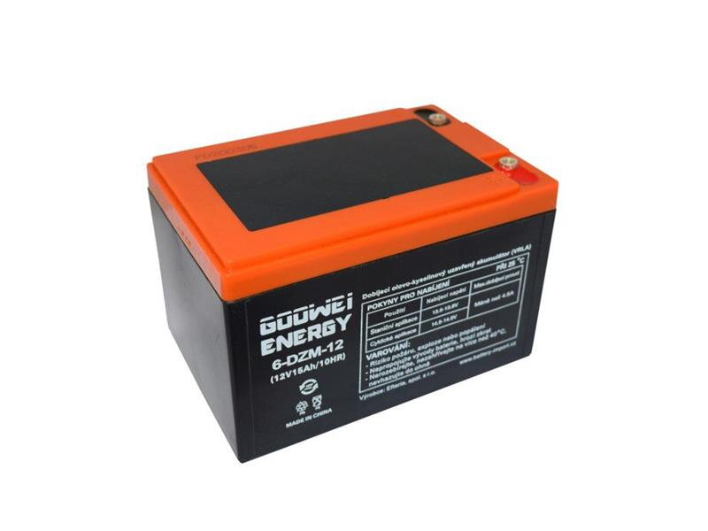 Trakčný olovený akumulátor 12V 15Ah GOOWEI ENERGY 6-DZM-12 Pb Trakčný olovený akumulátor 12V 15Ah GOOWEI ENERGY 6-DZM-12 Pb