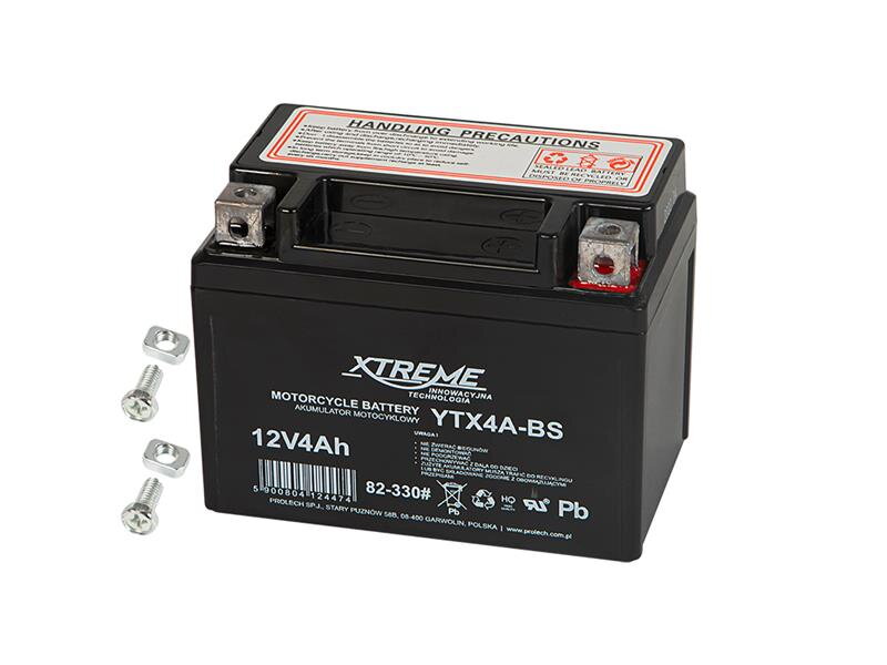 Batéria olovená 12V/4Ah XTREME YTX4A-BS