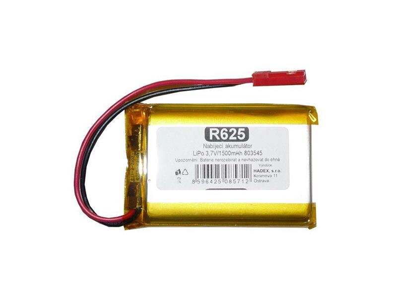 Batéria nabíjacia LiPo 3,7V/1500mAh 803545 Hadex Batéria nabíjacia LiPo 3,7V/1500mAh 803545 Hadex