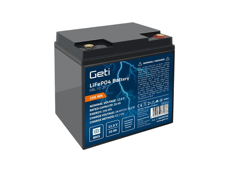 Baterie LiFePO4 12,8V 20Ah GETI GBL-12-20 Baterie LiFePO4 12,8V 20Ah GETI GBL-12-20